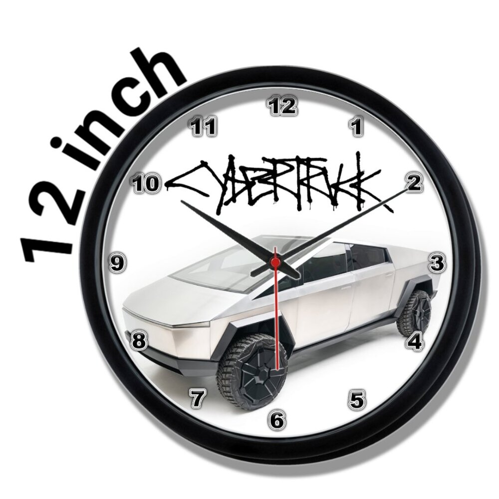 Tesla Cybertruck 12 INCH WALL clock NEW